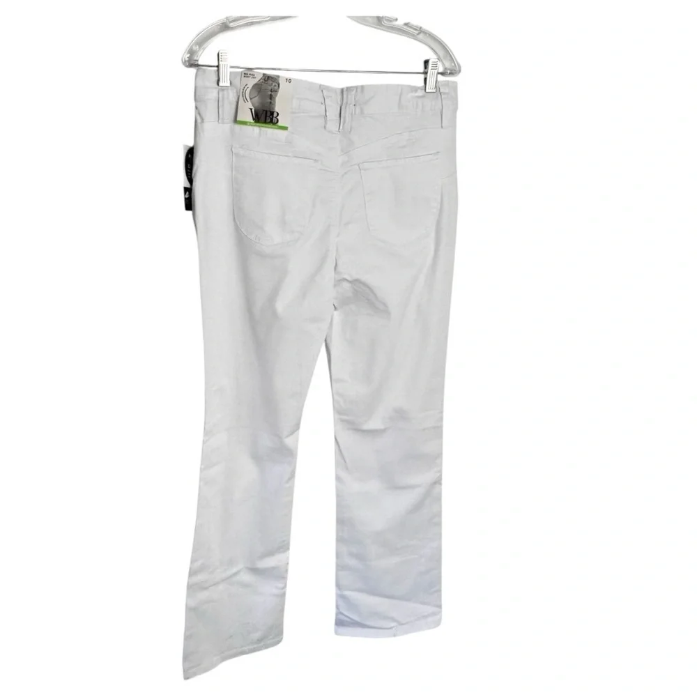 NWT Royalty for Me WWB mid rise boot cut white jeans size 10